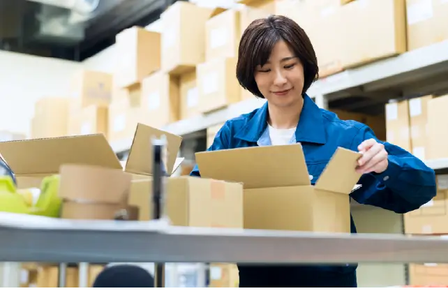 貼付作業の様子